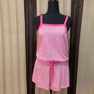 Jumper shorts by Kate spade size med pink and white stripes